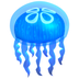 Bagaimana Jellyfish emoji terlihat di Apple.