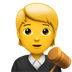 Bagaimana Judge emoji terlihat di Apple.