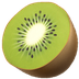 Bagaimana Kiwi Fruit emoji terlihat di Apple.