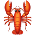 Bagaimana Lobster emoji terlihat di Apple.