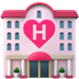 Bagaimana Love Hotel emoji terlihat di Apple.