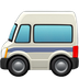 Bagaimana Minibus emoji terlihat di Apple.