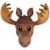 Bagaimana Moose emoji terlihat di Apple.