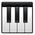 Bagaimana Musical Keyboard emoji terlihat di Apple.