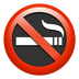 Bagaimana No Smoking emoji terlihat di Apple.