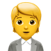 Bagaimana Office Worker emoji terlihat di Apple.