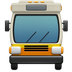 Bagaimana Oncoming Bus emoji terlihat di Apple.