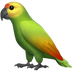 Bagaimana Parrot emoji terlihat di Apple.