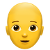 Bagaimana Person: Bald emoji terlihat di Apple.