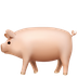 Bagaimana Pig emoji terlihat di Apple.