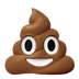 Bagaimana Pile of Poo emoji terlihat di Apple.