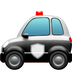 Bagaimana Police Car emoji terlihat di Apple.