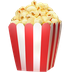 Bagaimana Popcorn emoji terlihat di Apple.