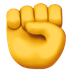 Bagaimana Raised Fist emoji terlihat di Apple.