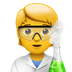 Bagaimana Scientist emoji terlihat di Apple.