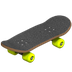 Bagaimana Skateboard emoji terlihat di Apple.