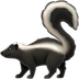 Bagaimana Skunk emoji terlihat di Apple.