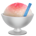 Bagaimana Shaved Ice emoji terlihat di Apple.