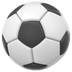 Bagaimana Soccer Ball emoji terlihat di Apple.