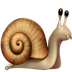 Bagaimana Snail emoji terlihat di Apple.