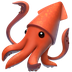 Bagaimana Squid emoji terlihat di Apple.