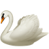 Bagaimana Swan emoji terlihat di Apple.