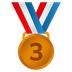 Bagaimana 3rd Place Medal emoji terlihat di Joypixels.