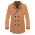 Bagaimana Coat emoji terlihat di Joypixels.