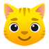 Bagaimana Cat Face emoji terlihat di Joypixels.