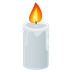 Bagaimana Candle emoji terlihat di Joypixels.