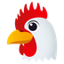 Bagaimana Chicken emoji terlihat di Joypixels.