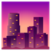 Bagaimana Cityscape at Dusk emoji terlihat di Joypixels.