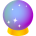 Bagaimana Crystal Ball emoji terlihat di Joypixels.