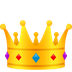 Bagaimana Crown emoji terlihat di Joypixels.