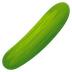 Bagaimana Cucumber emoji terlihat di Joypixels.