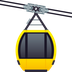 Bagaimana Aerial Tramway emoji terlihat di Joypixels.