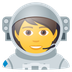 Bagaimana Astronaut emoji terlihat di Joypixels.