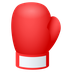 Bagaimana Boxing Glove emoji terlihat di Joypixels.