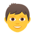 Bagaimana Boy emoji terlihat di Joypixels.