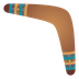 Bagaimana Boomerang emoji terlihat di Joypixels.