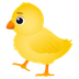 Bagaimana Baby Chick emoji terlihat di Joypixels.