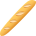 Bagaimana Baguette Bread emoji terlihat di Joypixels.