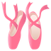 Bagaimana Ballet Shoes emoji terlihat di Joypixels.