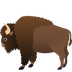 Bagaimana Bison emoji terlihat di Joypixels.