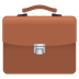 Bagaimana Briefcase emoji terlihat di Joypixels.