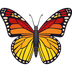 Bagaimana Butterfly emoji terlihat di Joypixels.