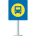 Bagaimana Bus Stop emoji terlihat di Joypixels.