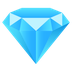 Bagaimana Gem Stone emoji terlihat di Joypixels.