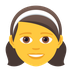 Bagaimana Girl emoji terlihat di Joypixels.