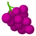 Bagaimana Grapes emoji terlihat di Joypixels.